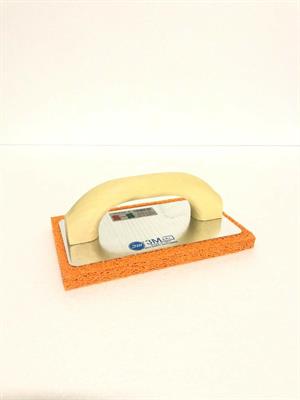 FRATTAZZO SPUGNA ARANCIO 135x215 MORBIDA BASE ALLUMINIO 3M LASER art.357